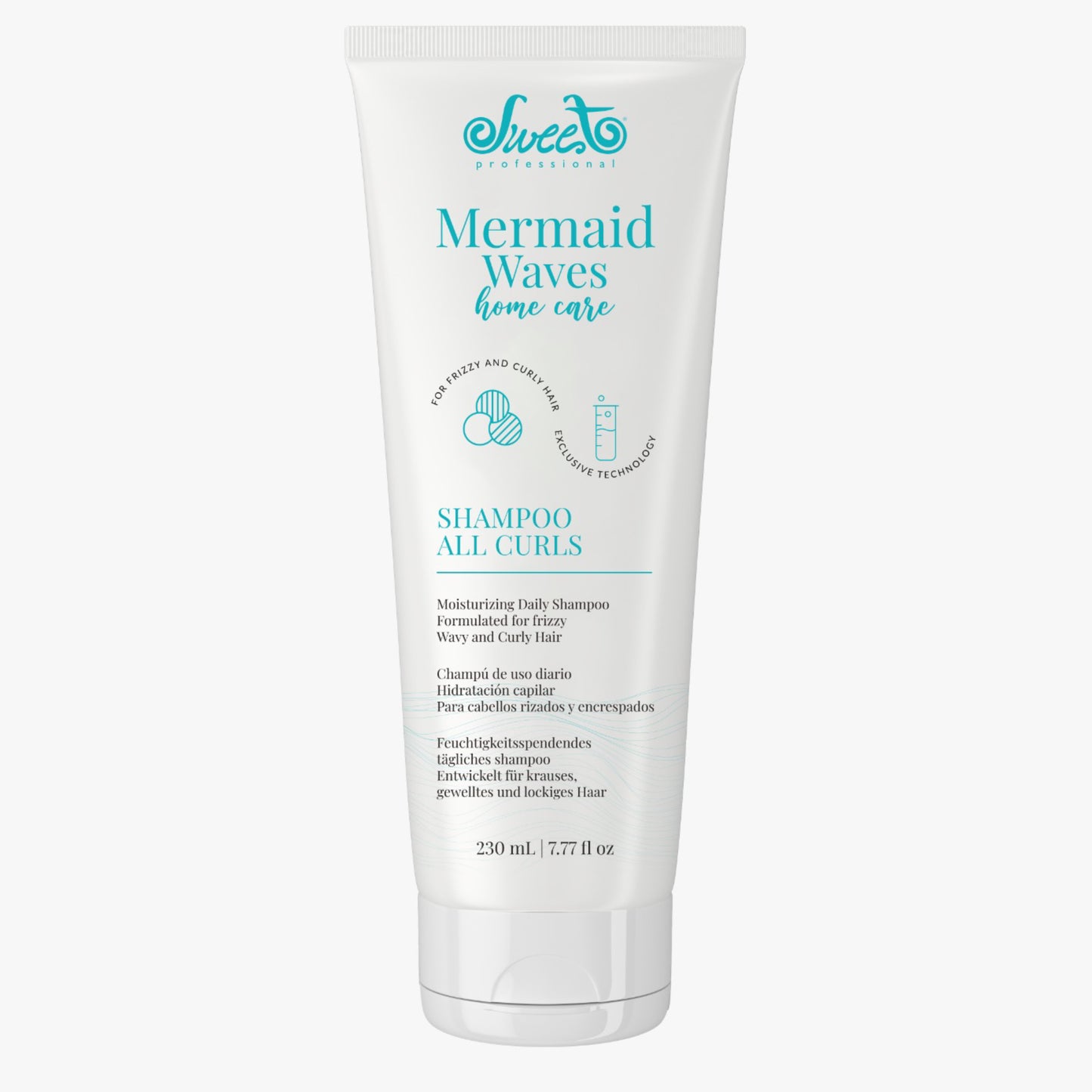 Champú rizos SWEET - Mermaid Waves All Curls Home Care 230ml (NUEVO ENVASE)