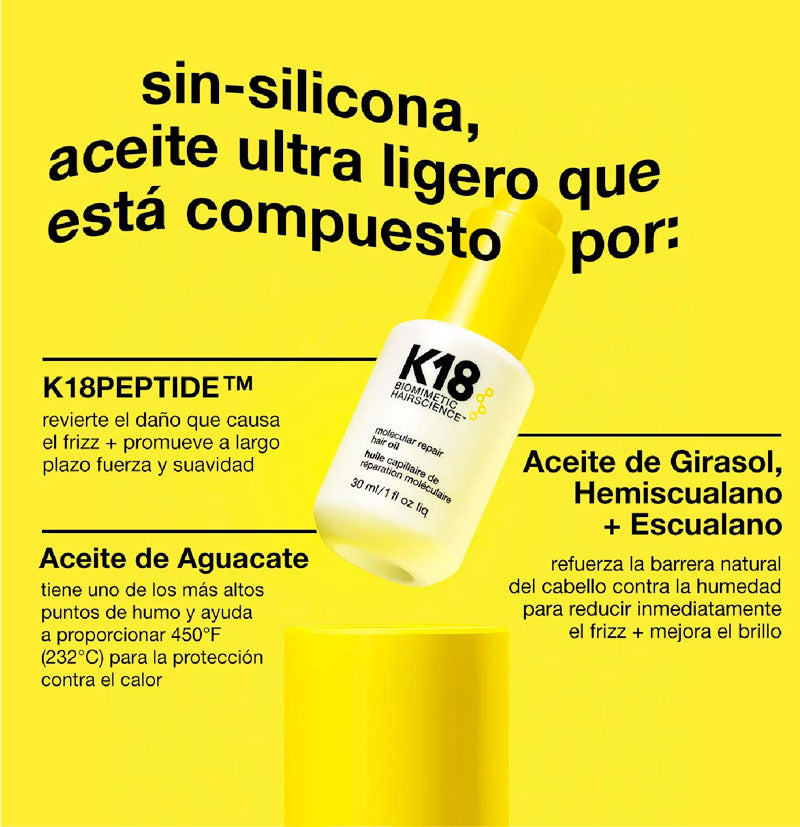 K18 Aceite Reparador Molecular 30ml