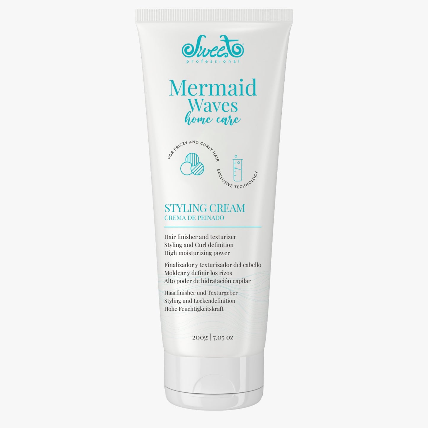 Crema de peinado rizos SWEET - Mermaid Waves All Curls Home Care 200gr