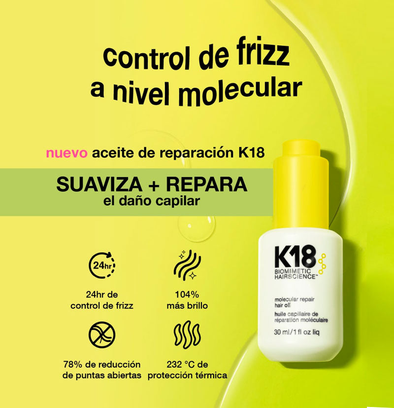 K18 Aceite Reparador Molecular 30ml