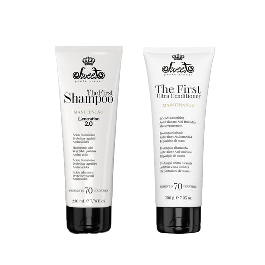 PACK Champú SWEET + Mascarilla Ultra conditioner The first mantenimiento alisado 230ml + 200gr