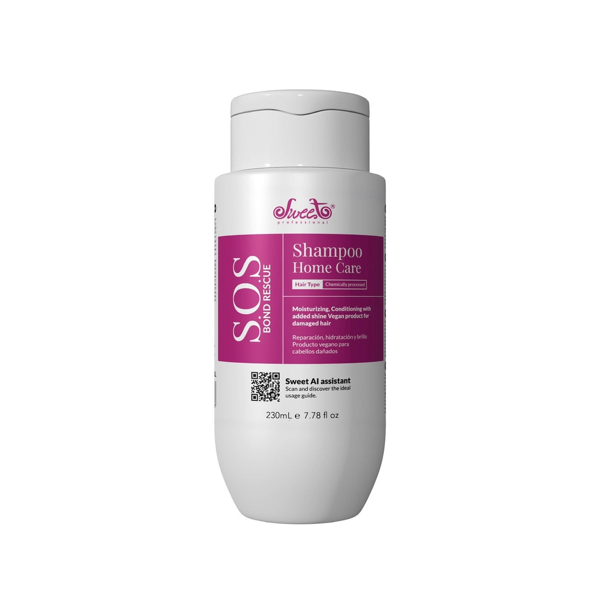 Champú SWEET SOS reparador Home Care 230ml (NUEVO ENVASE)
